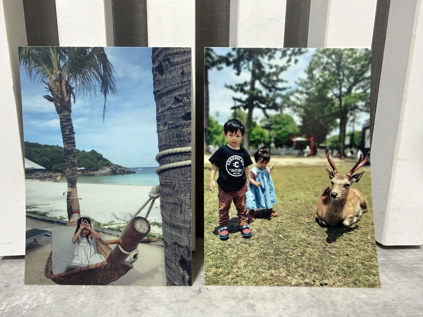 Beach holiday print example